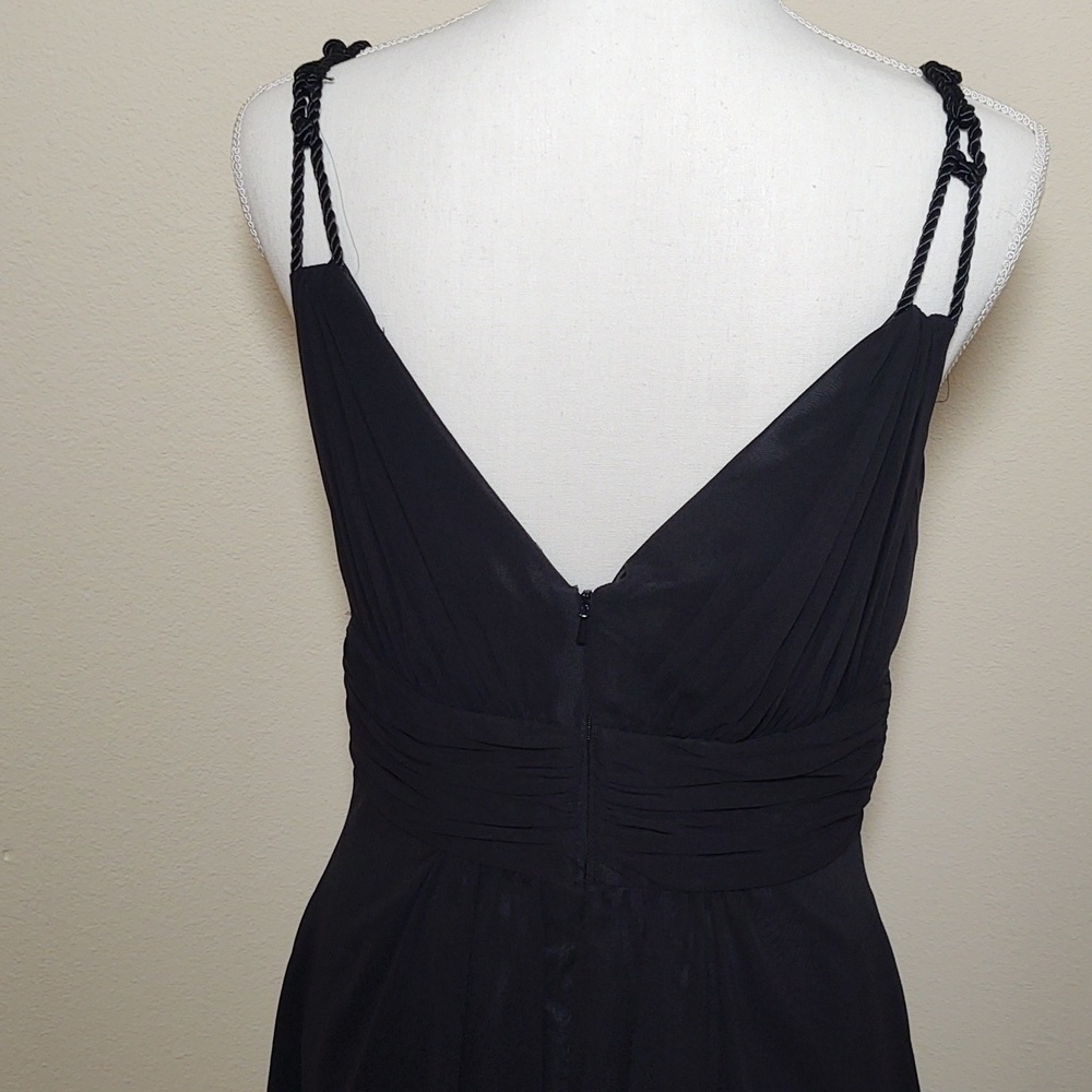 Dusk Collection Women's Black Chiffon Party/Prom Dress - Picture 4 of 6